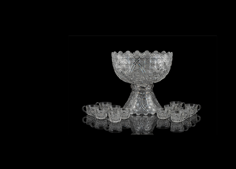 Antique 19th Century American Brilliant Cut Crystal Bowl CONTACT SELLER  Before PURCHASING 