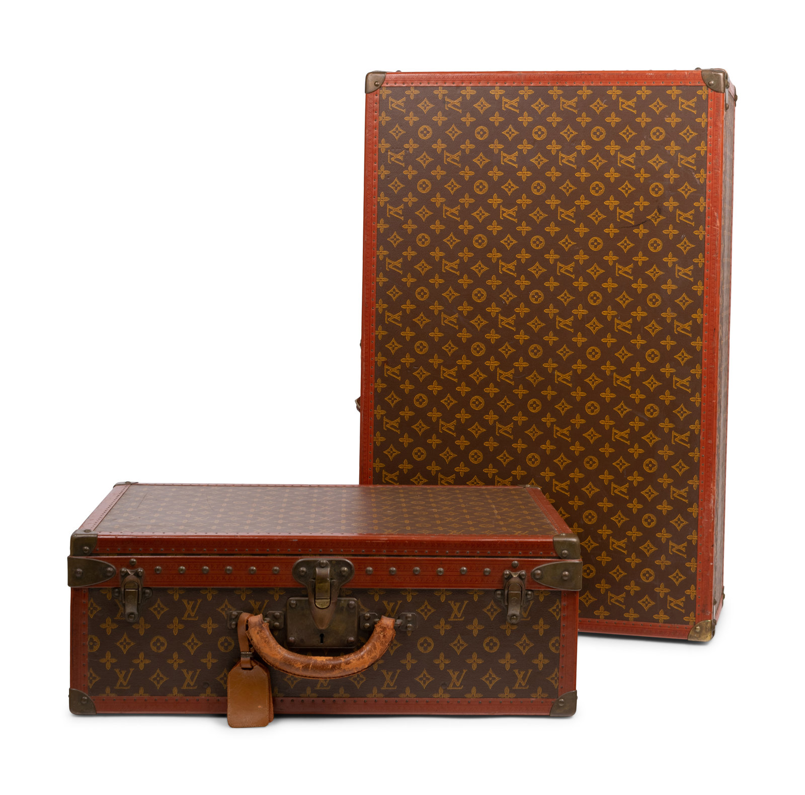 Lot - A Louis Vuitton monogram canvas hard sided Alzer 80 suitcase