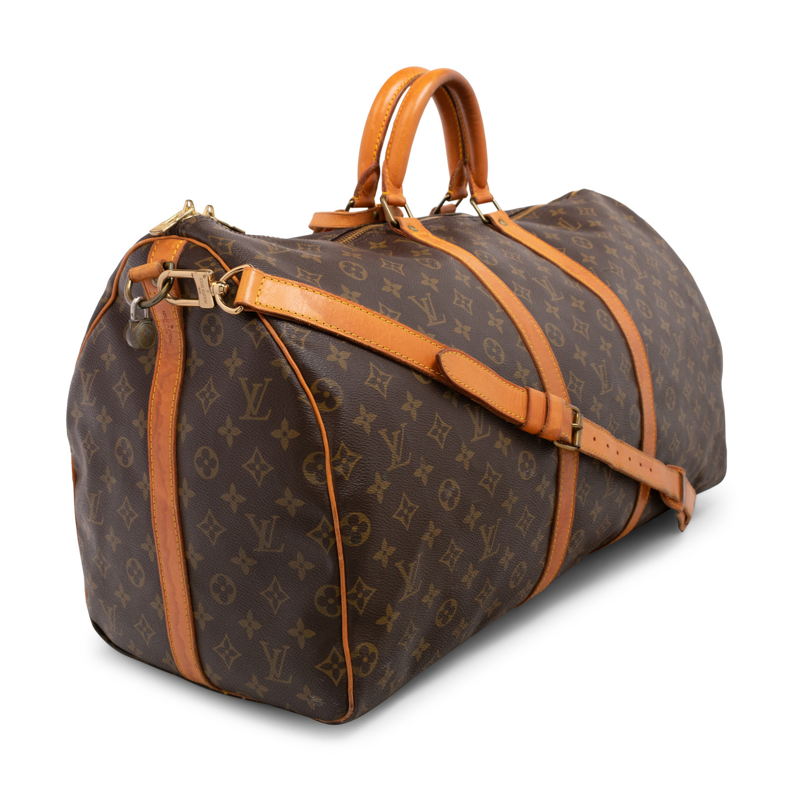 LOUIS VUITTON 1990 Keepall 55 Brown Monogram Duffle Bag