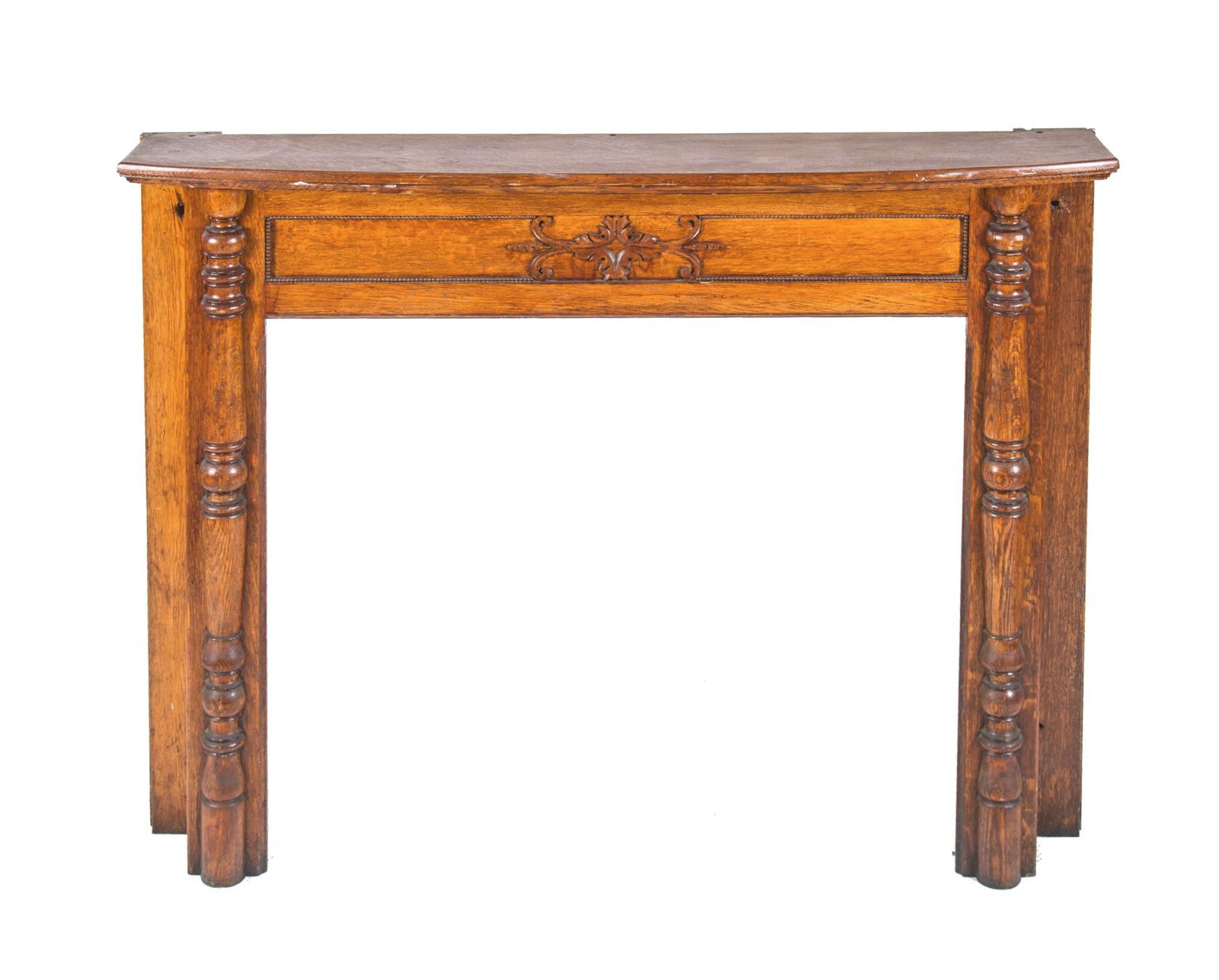An American Quarter Sawn Oak Fireplace Mantel