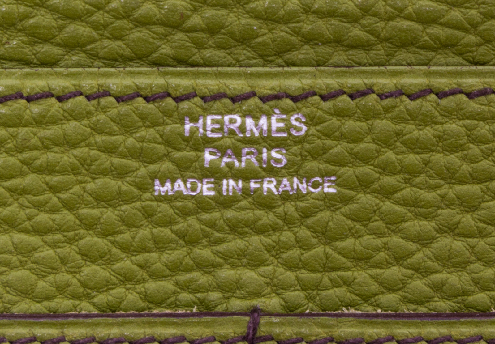 HERMES Togo Dogon Duo Wallet Vert Anis 1248949