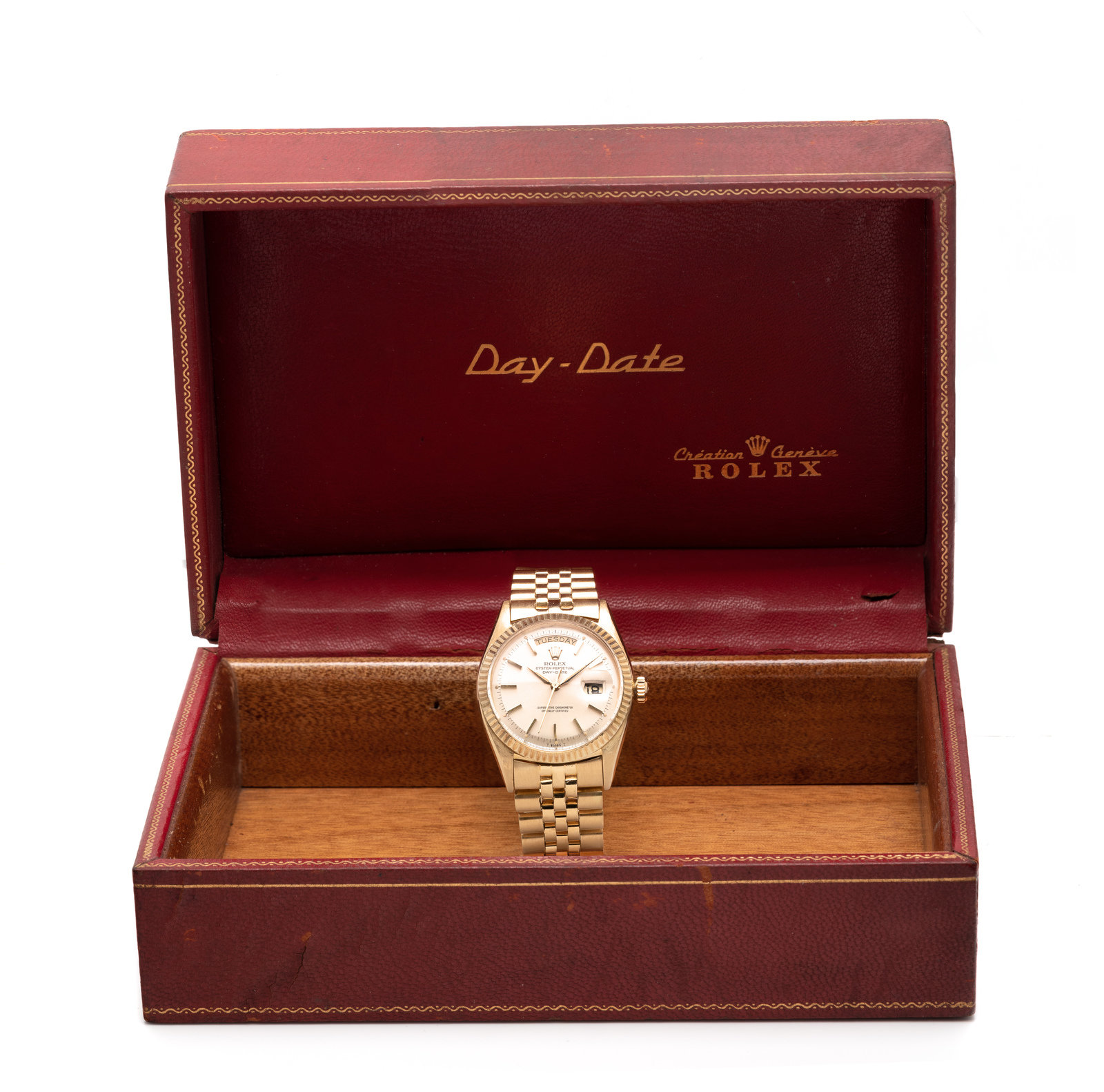 ROLEX REF. 6611 18K YELLOW GOLD OYSTER PERPETUAL DAY DATE