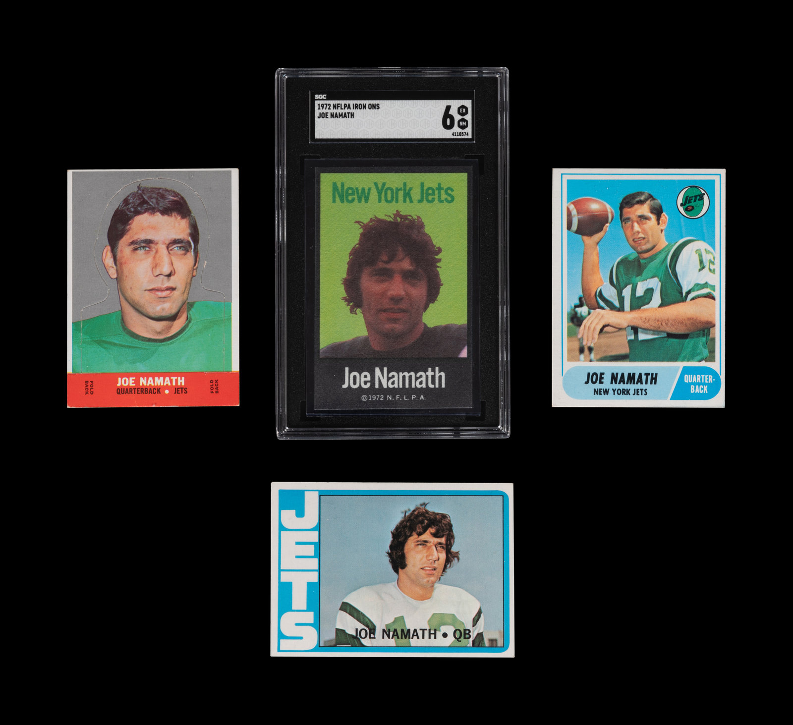 : 1972 Topps # 100 Joe Namath New York Jets (Football Card) EX  Jets : Collectibles & Fine Art