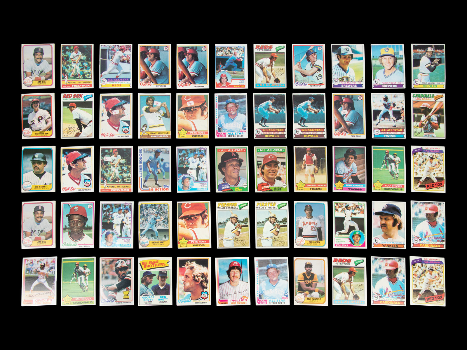 Sold at Auction: (9) 1977 Topps Baseball HOF Group - Jackson/Yount