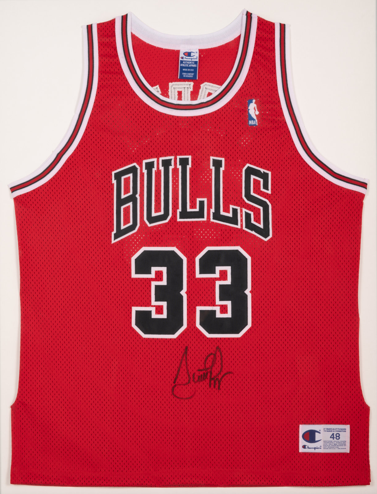 Dennis Rodman Signed Chicago Bulls Jersey Inscribed last 