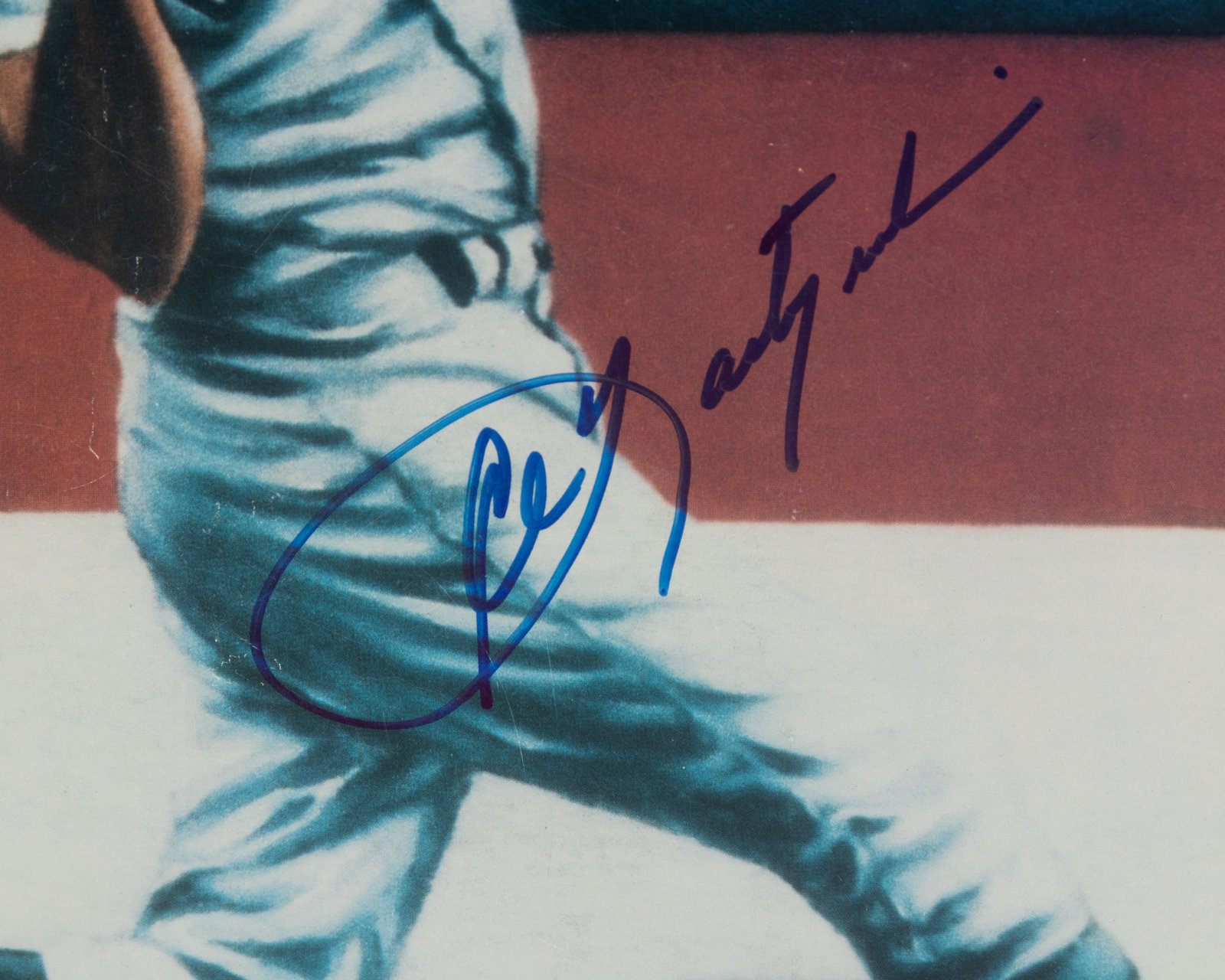 A Ted Williams and Carl Yastrzemski Signed Autograph Poster (Beckett  Authentication Services Letter BAS Certified)