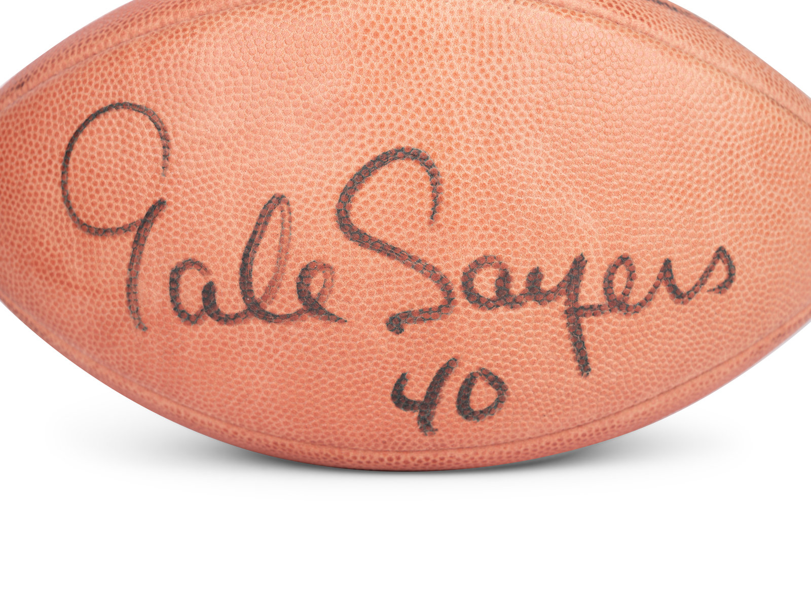 Gale Sayers Autographed Footballs, Signed Gale Sayers Inscripted