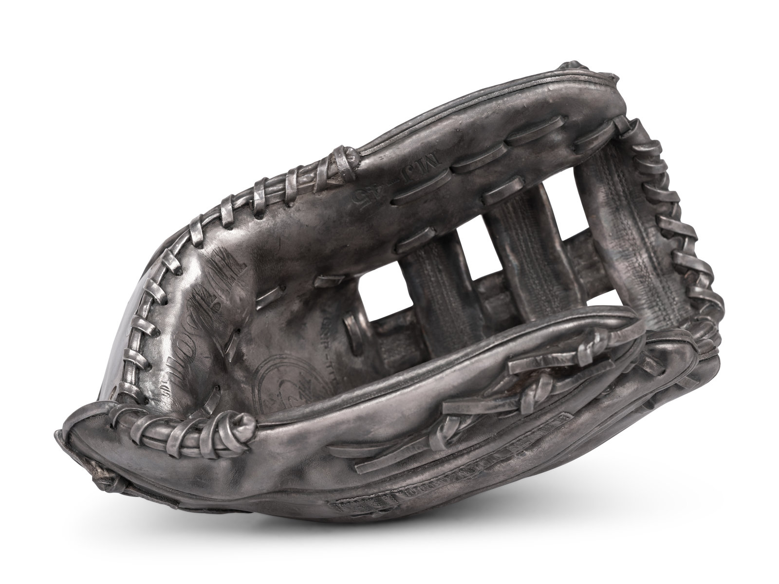 1995 Michael Jordan Silver Baseball Glove Created for his 32nd, Lot #80298