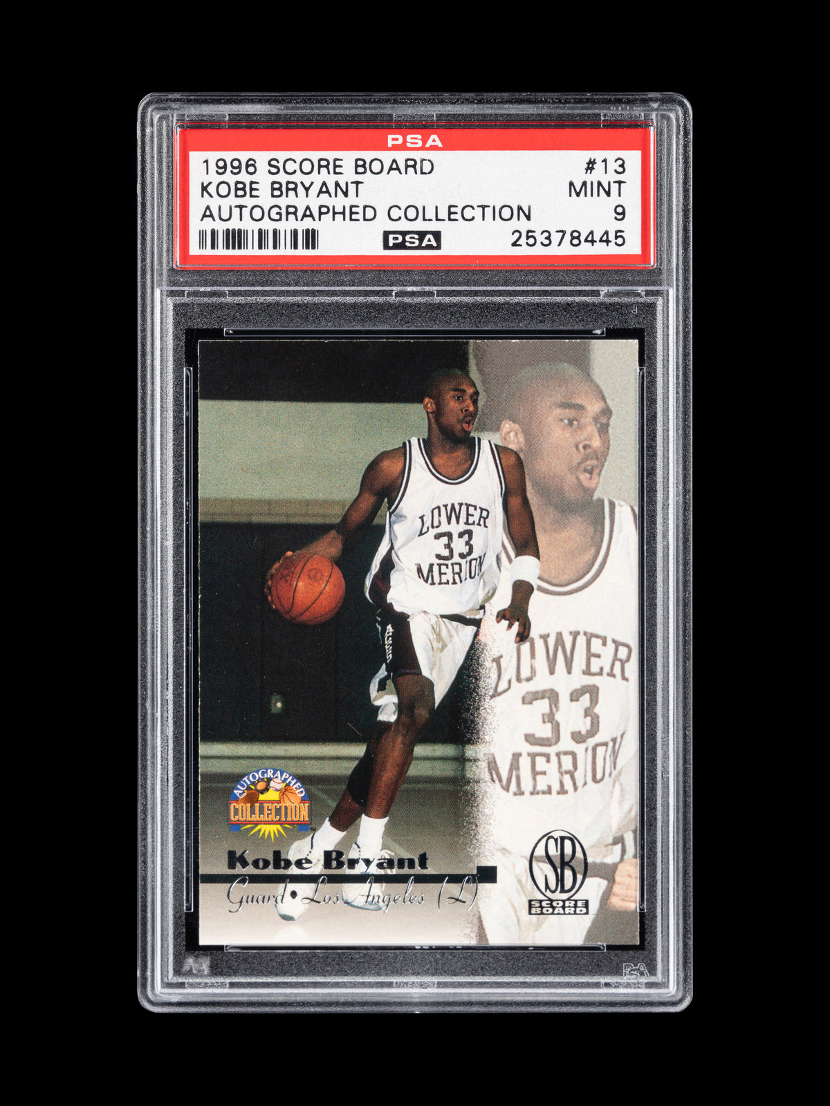 1996-97 Press Pass Kobe Bryant #13 Gold Draft Pick Rookie Lakers PSA 7 Near  MINT