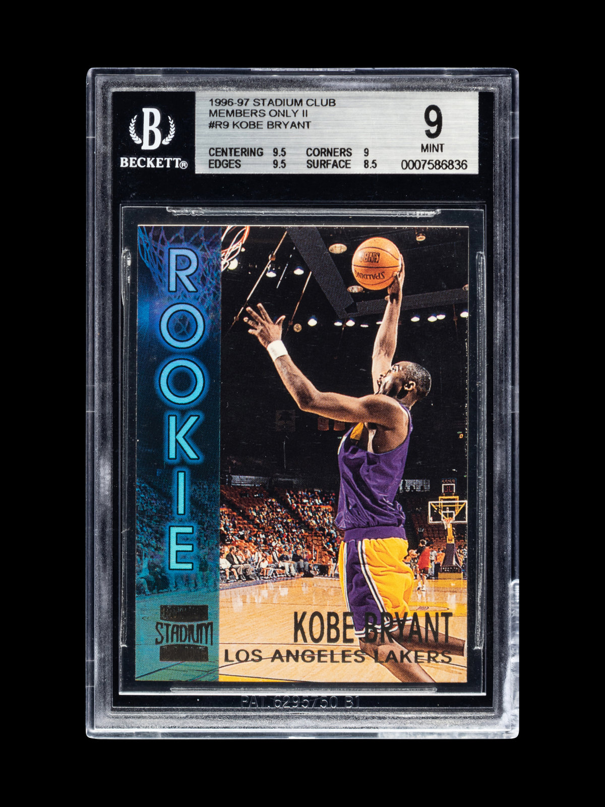 Topps stadium club kobe cheap bryant rookie