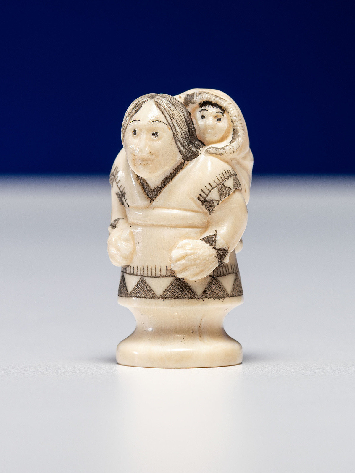 Bonhams : An Inuit sperm whale tooth chess set, Canada, circa 1920