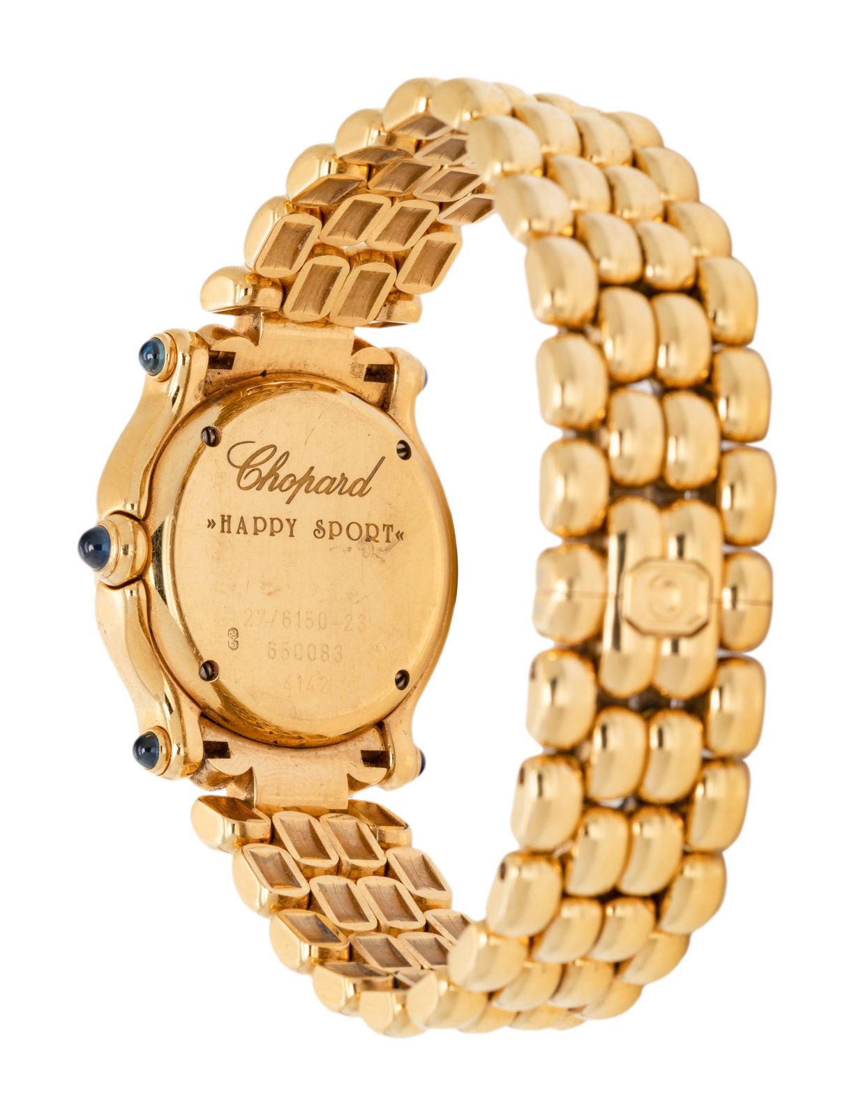 CHOPARD REF. 4142 18K YELLOW GOLD AND DIAMOND HAPPY SPORT