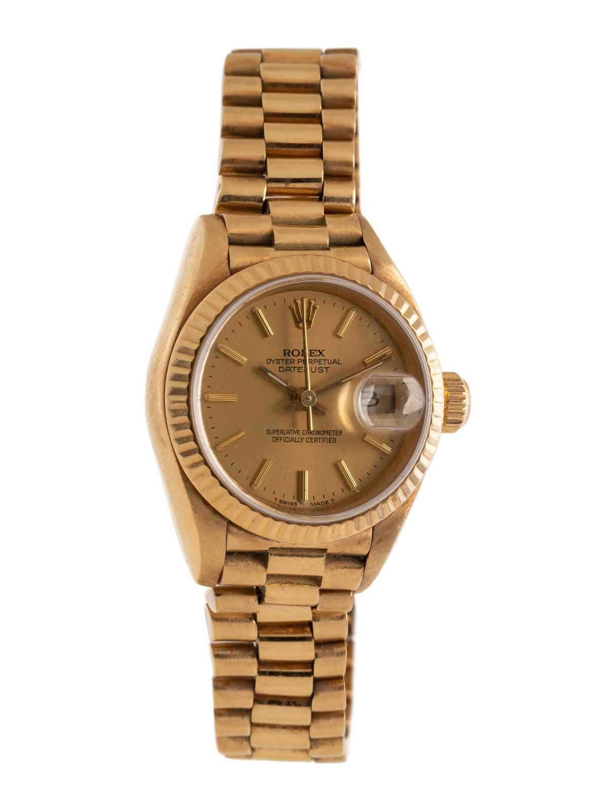 ROLEX, REF. 69178 18K YELLOW GOLD 'OYSTER PERPETUAL DATEJUST' WATCH