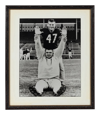 Mike Ditka's Chicago Bears Jersey and Sweater Retirement Presentation  Formerly Displayed at Mike Ditka's Restaurant