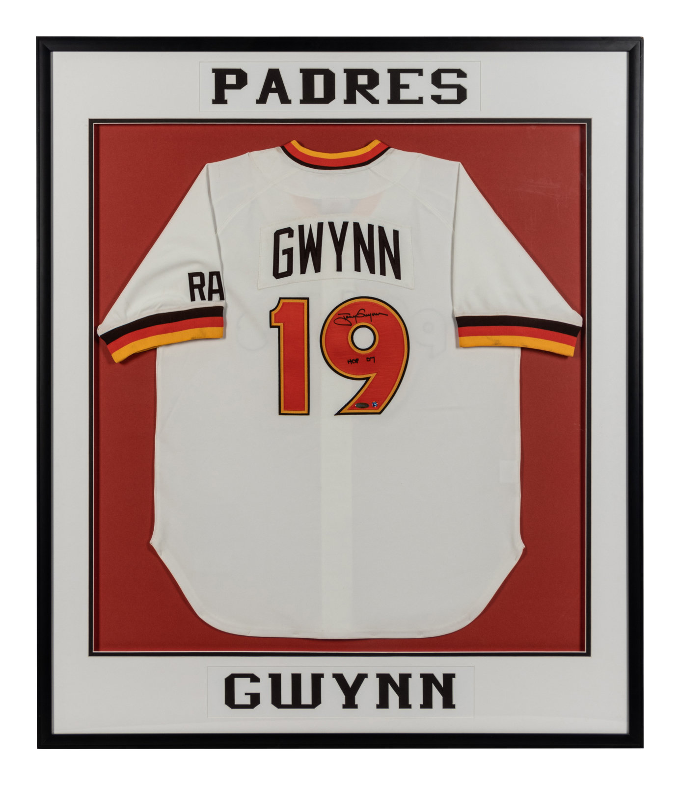 San Diego Padres Tony Gwynn Autographed Framed White