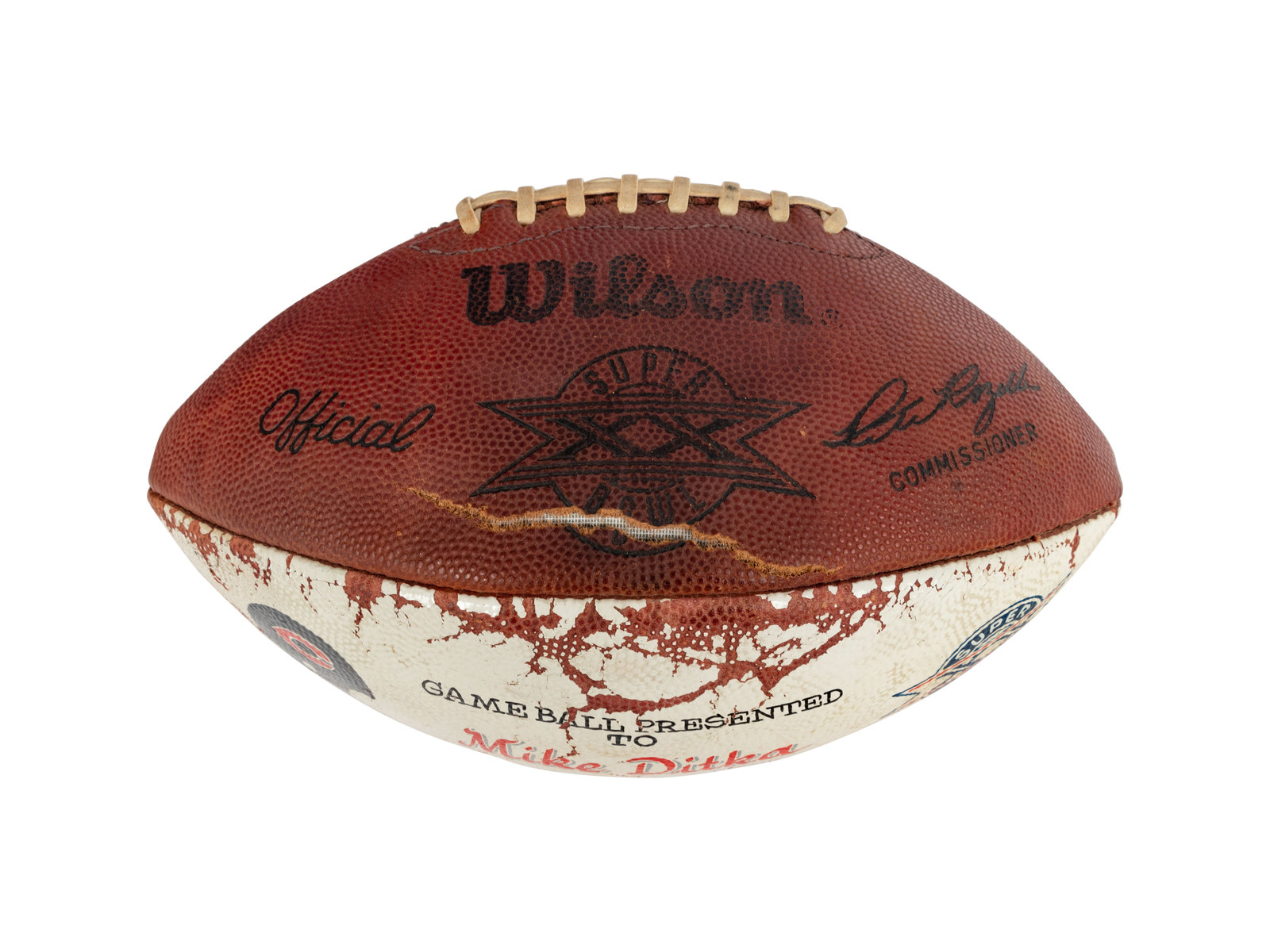 Sold at Auction: A 1988 Chicago Bears vs. Detroit Lions Game Ball Presented  to Mike Ditka Formerly Displayed at Mike Ditka's Restaurant