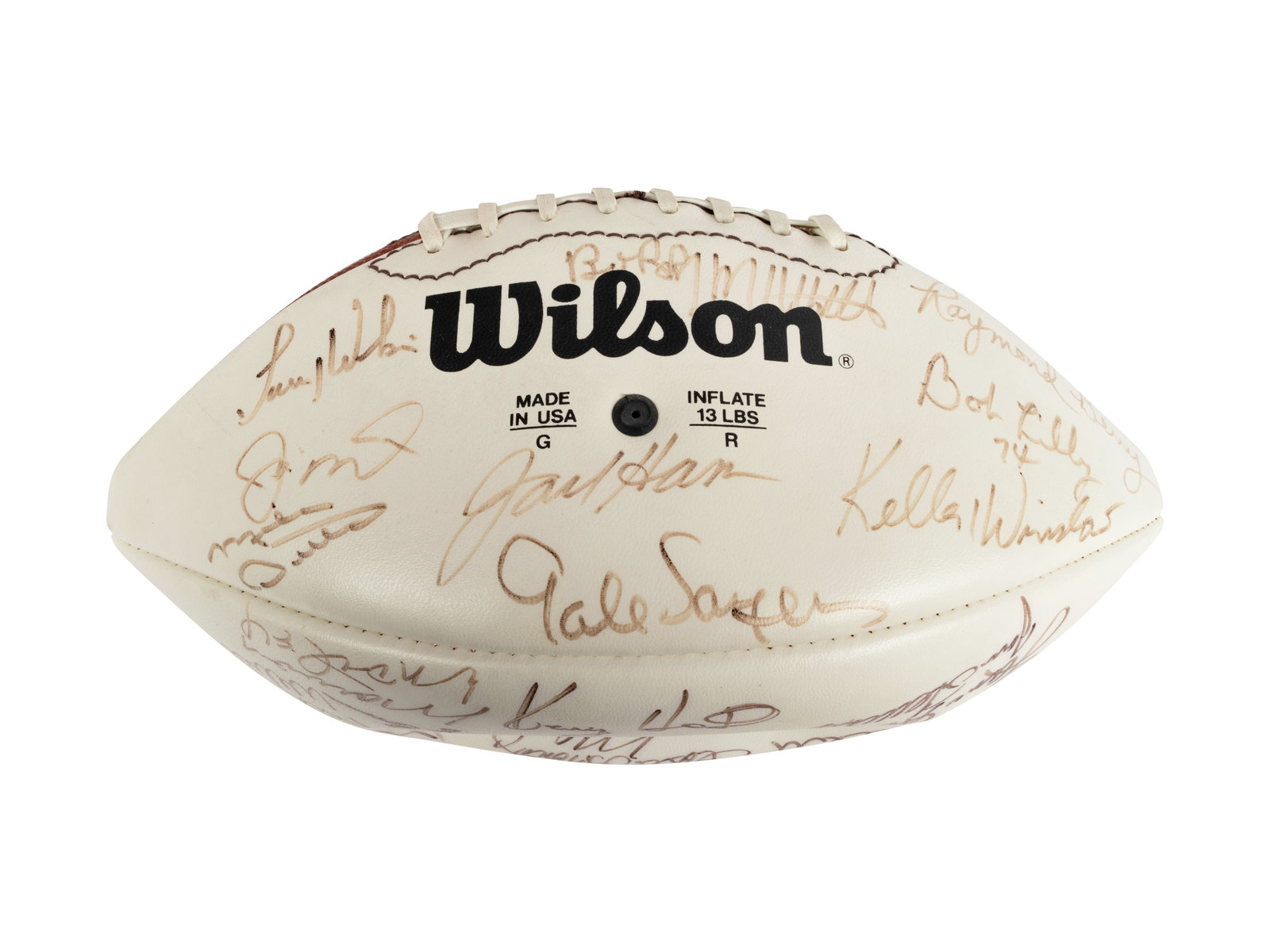 Lot Detail - Reggie White Signed Wilson Football