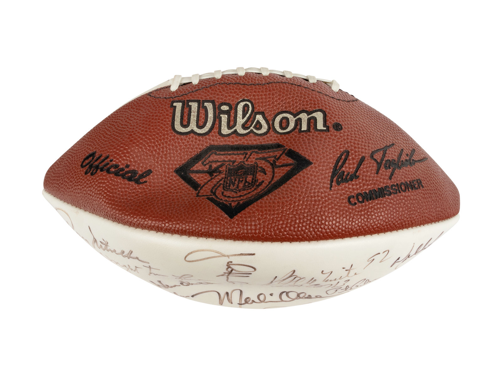 Lot Detail - Reggie White Signed Wilson Football