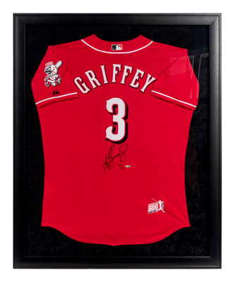 2002 Ken Griffey Jr. Game Worn & Signed Cincinnati Reds Jersey