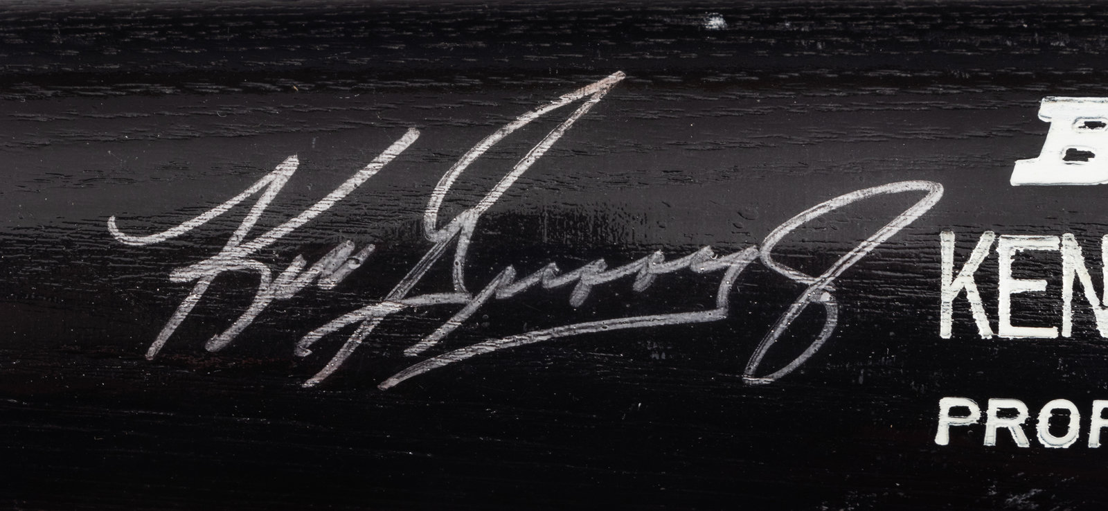 Ken Griffey Jr. Signed Louisville Slugger Black Name Engraved