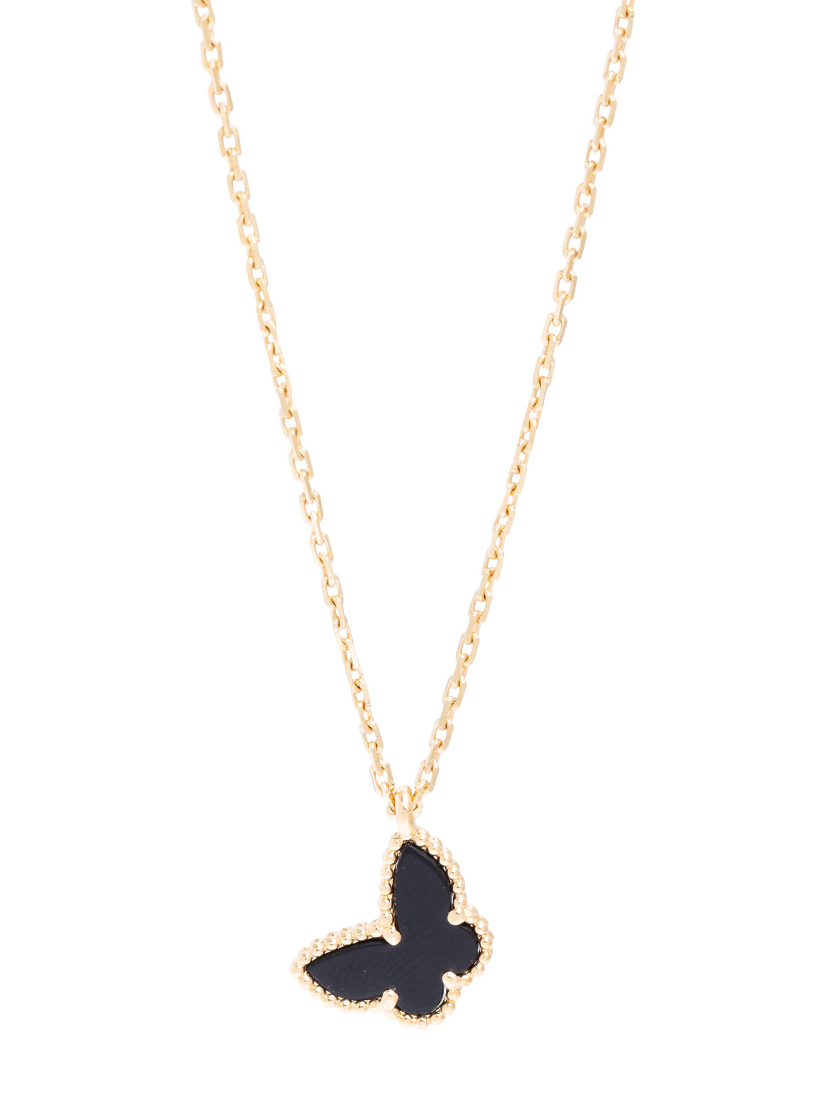Sold at Auction: Van Cleef & Arpels Alhambra Two Butterfly Pendant Necklace  18K yellow gold, Diamond