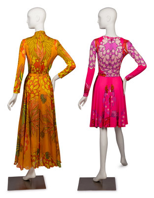 Two La Mendola Dresses, Including The magic Dress, 1970s