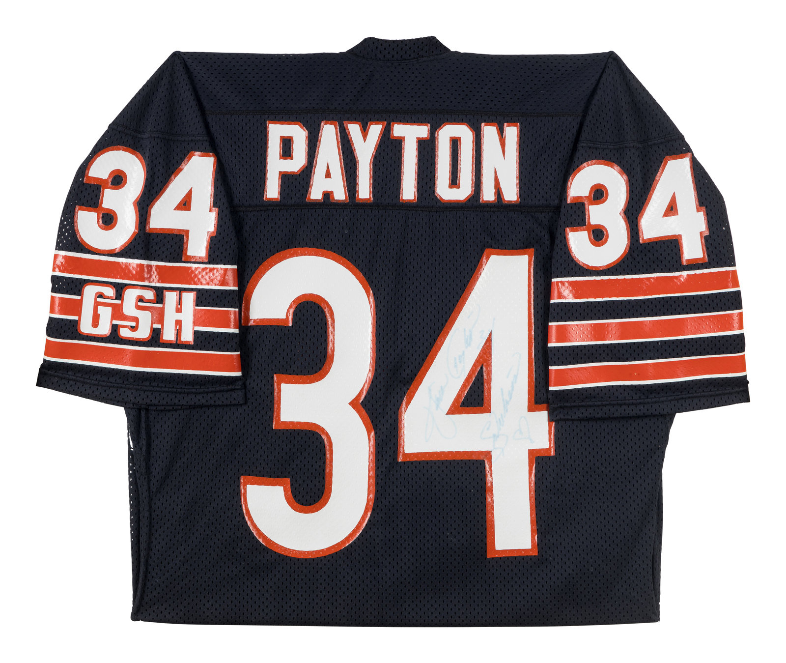 Walter Payton Autographed and Framed White Bears Jersey