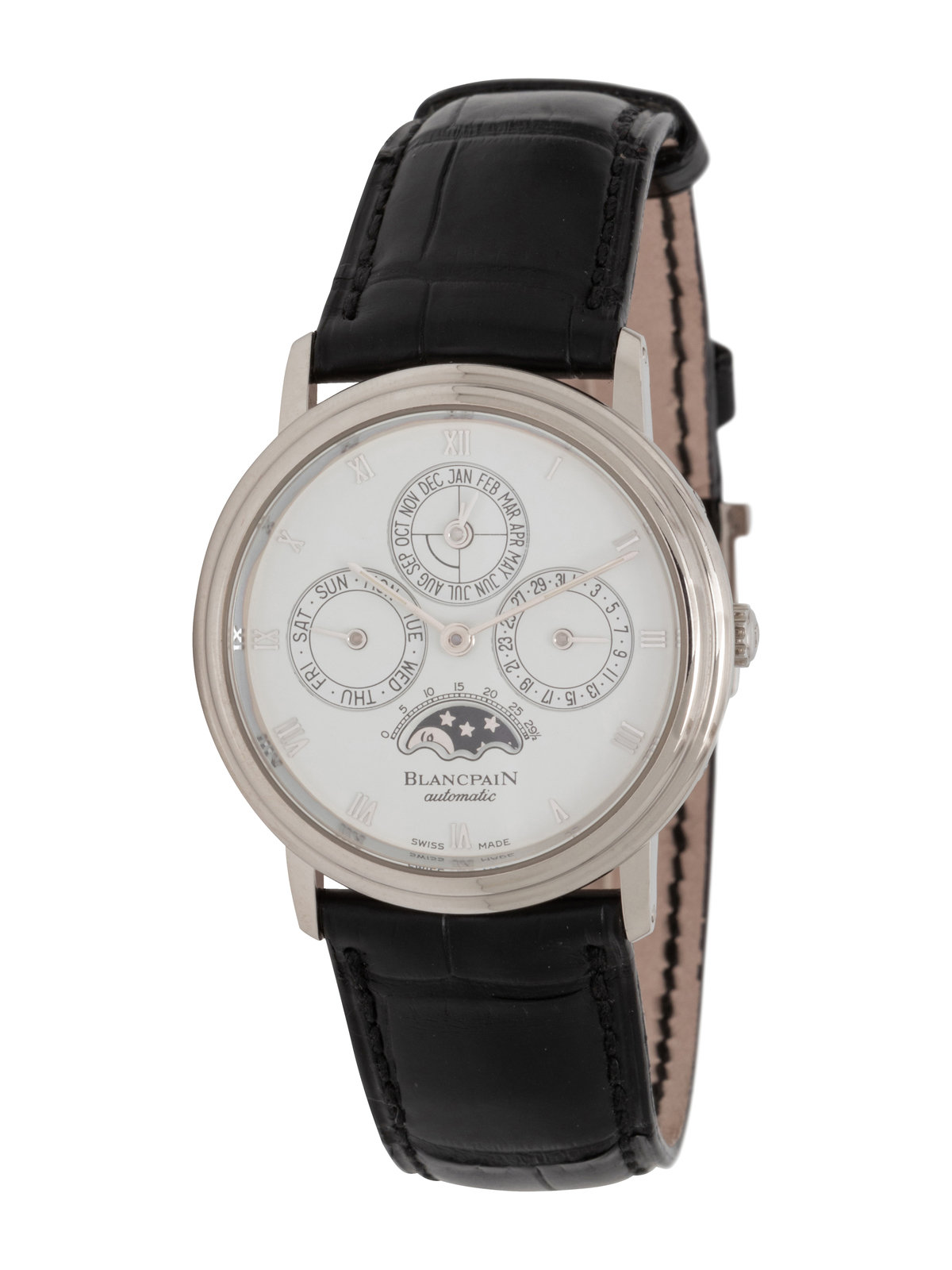 BLANCPAIN PLATINUM PERPETUAL CALENDAR MOON PHASE WATCH