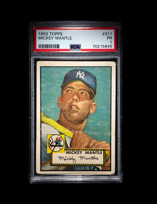 Lot Detail - 1952 Topps #311 Mickey Mantle Rookie Card – PSA NM-MT 8 – One  of the Finest PSA NM-MT 8 Examples in the Hobby!