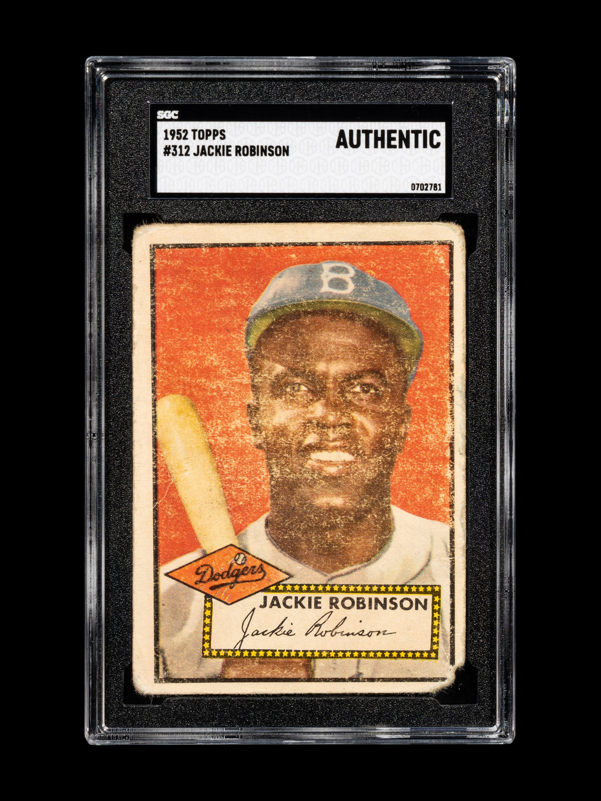 1952 Topps Jackie Robinson #312 PSA Mint 9 - None Higher! , Lot #80679