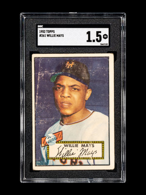 Willie Mays 1952 Topps #261 San Francisco Giants Rookie Card SGC