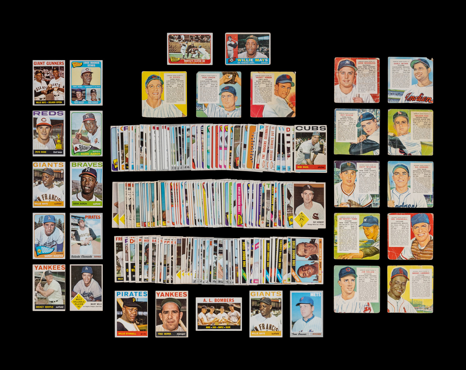 18 CARD GIL HODGES BASEBALL CARD LOT 232