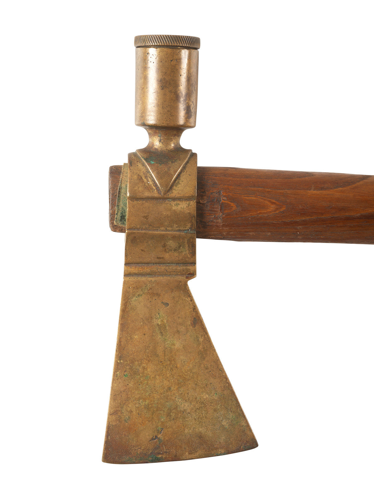 Plains Pipe Tomahawk, with Brass Head and Removable Bowl