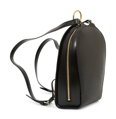 Louis Vuitton Womens Vintage Epi Leather Mabillon Backpack Black