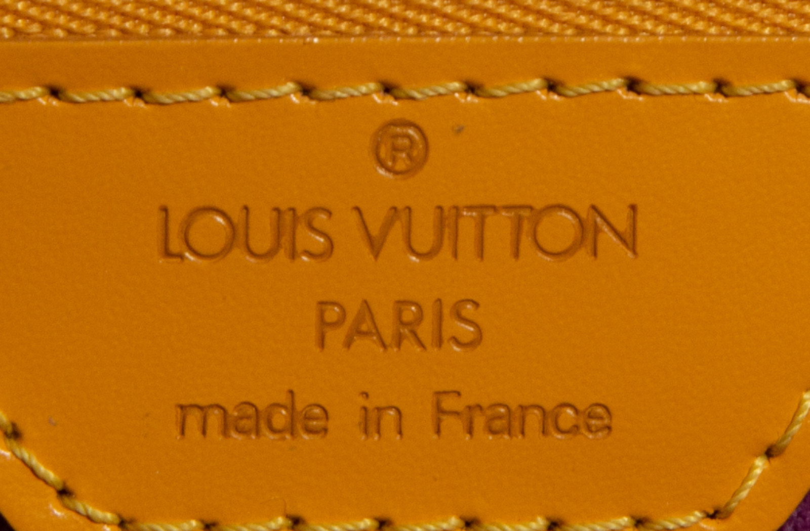 Louis Vuitton Yellow EPI Lussac L