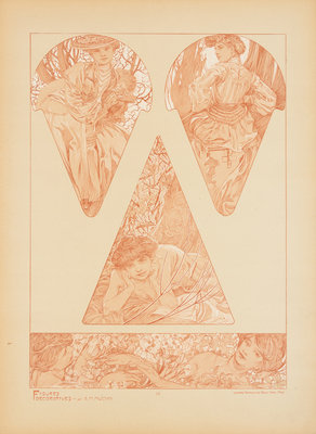 Sous-chemise A4 Alphonse Mucha - Motifs décoratifs, planche 41