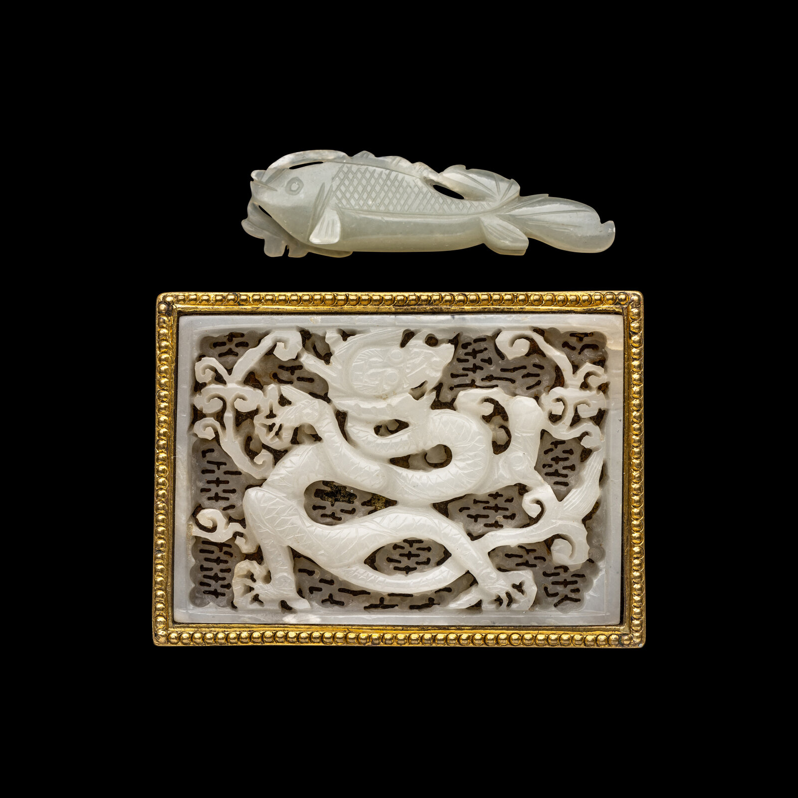 Two Chinese White Jade Carvings