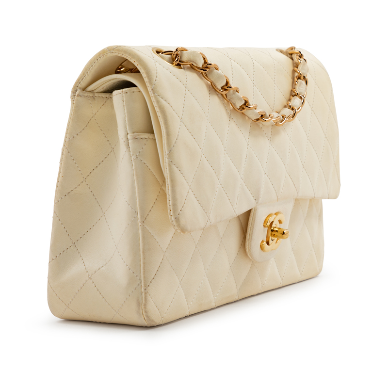 Chanel Cream Medium Double Flap Bag, 2004-2005