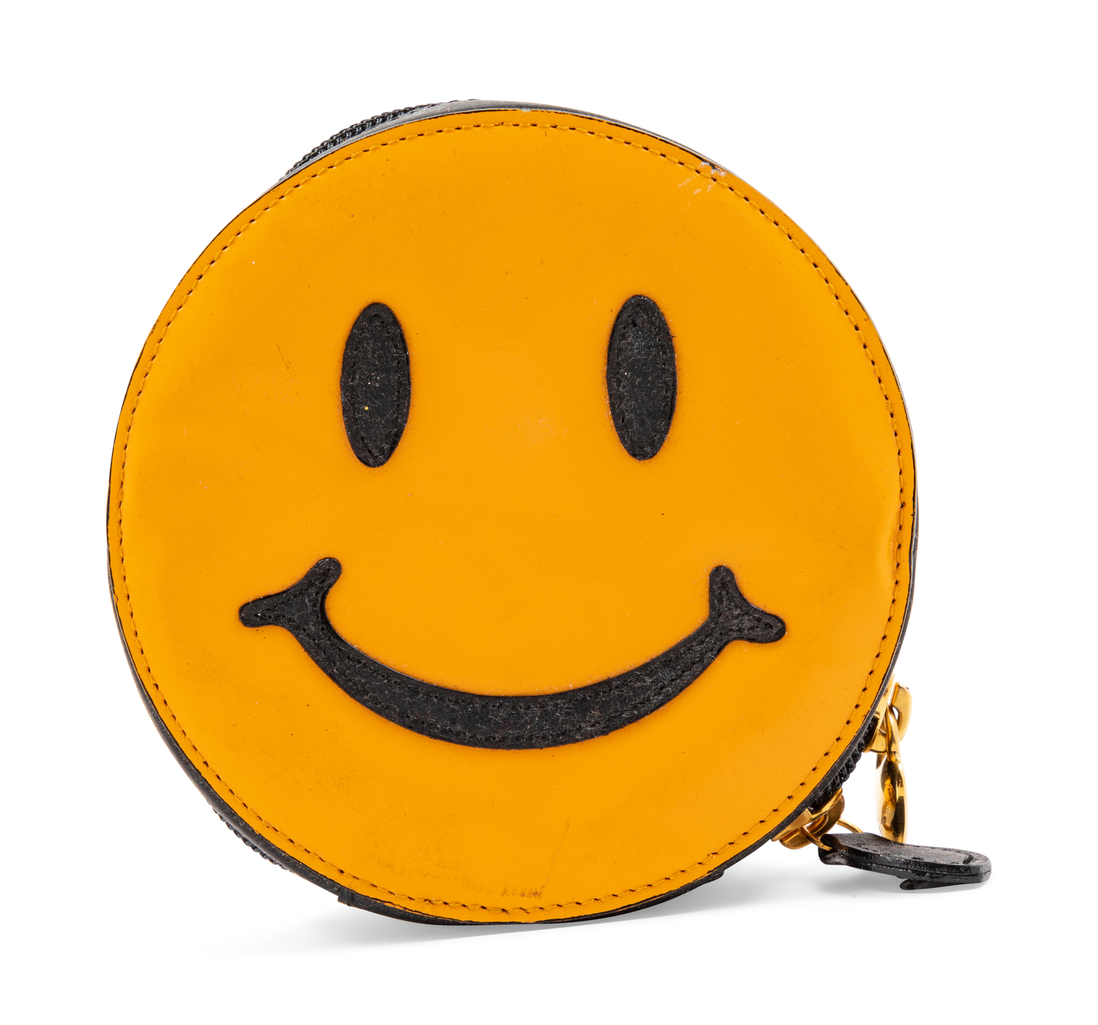 Amazon.com: HOLAWIT Cute Happy Face Positive Smile Zipper Coin Wallet Purse  Pouch with Keychain Soft Synthetic Leather Attached Key Ring - Pink :  Clothing, Shoes & Jewelry