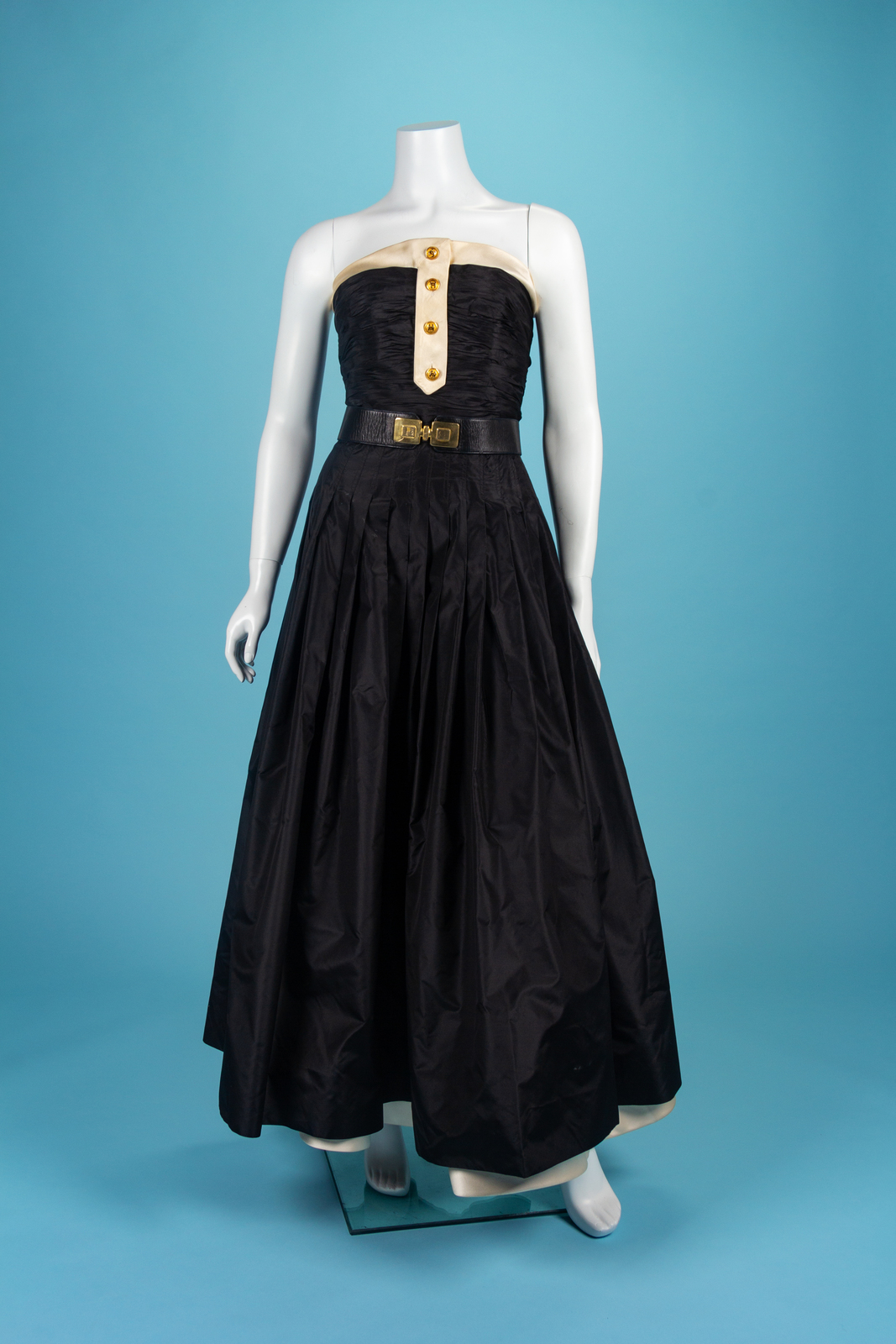 Chanel Dress with Perfume Bottle Belt, 1980-90s Chanel Dress with Perfume Bottle Belt, 1980-90s