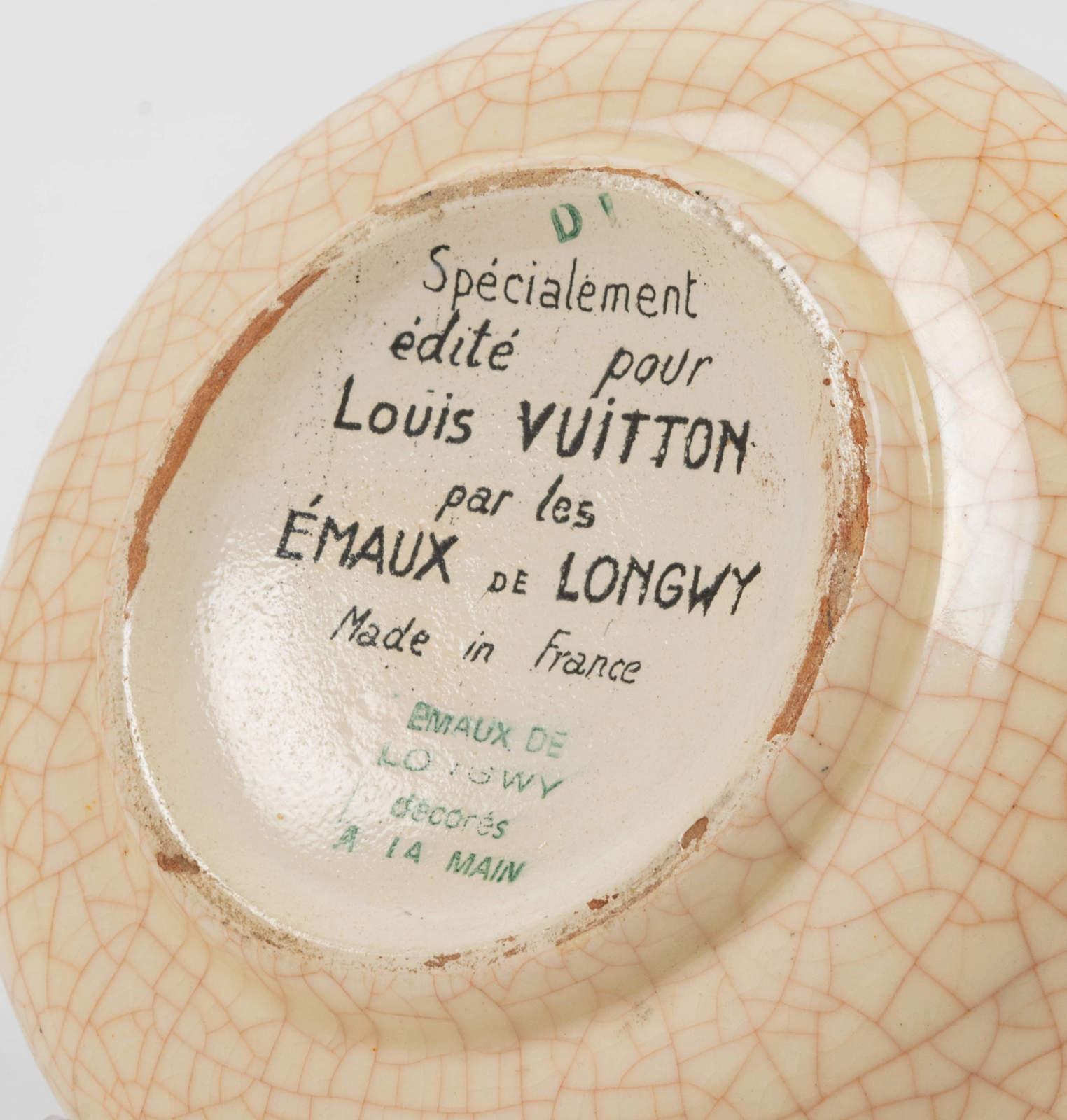 Rare Vintage LOUIS VUITTON French Longwy Bowl Cache Designer -  Israel
