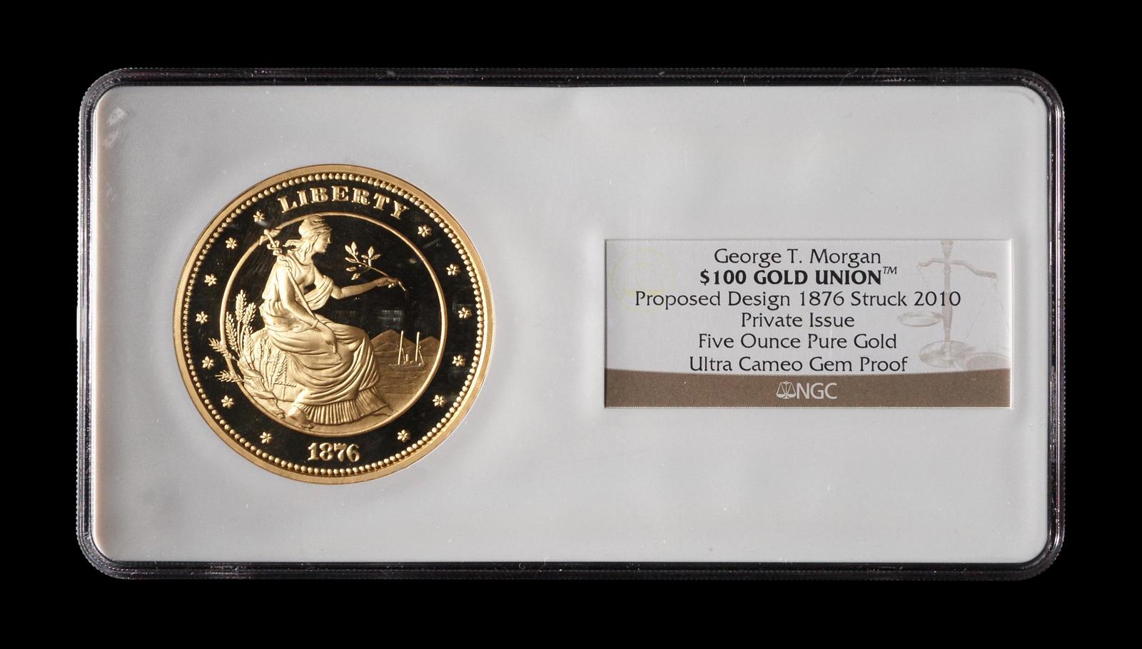 PRIVATE ISSUE] A 2010 George T. Morgan: Gold Union 1876 Design