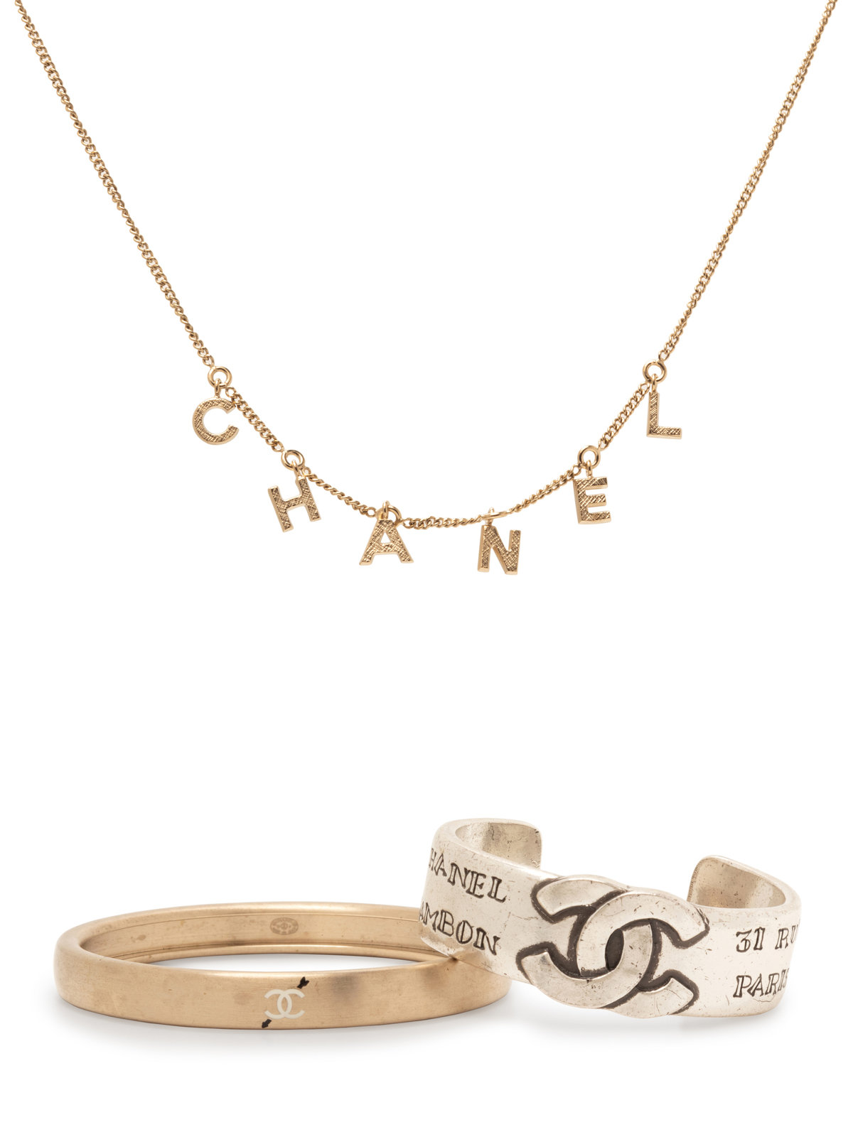 Three Chanel Costume Jewelry Items, 1999-2013