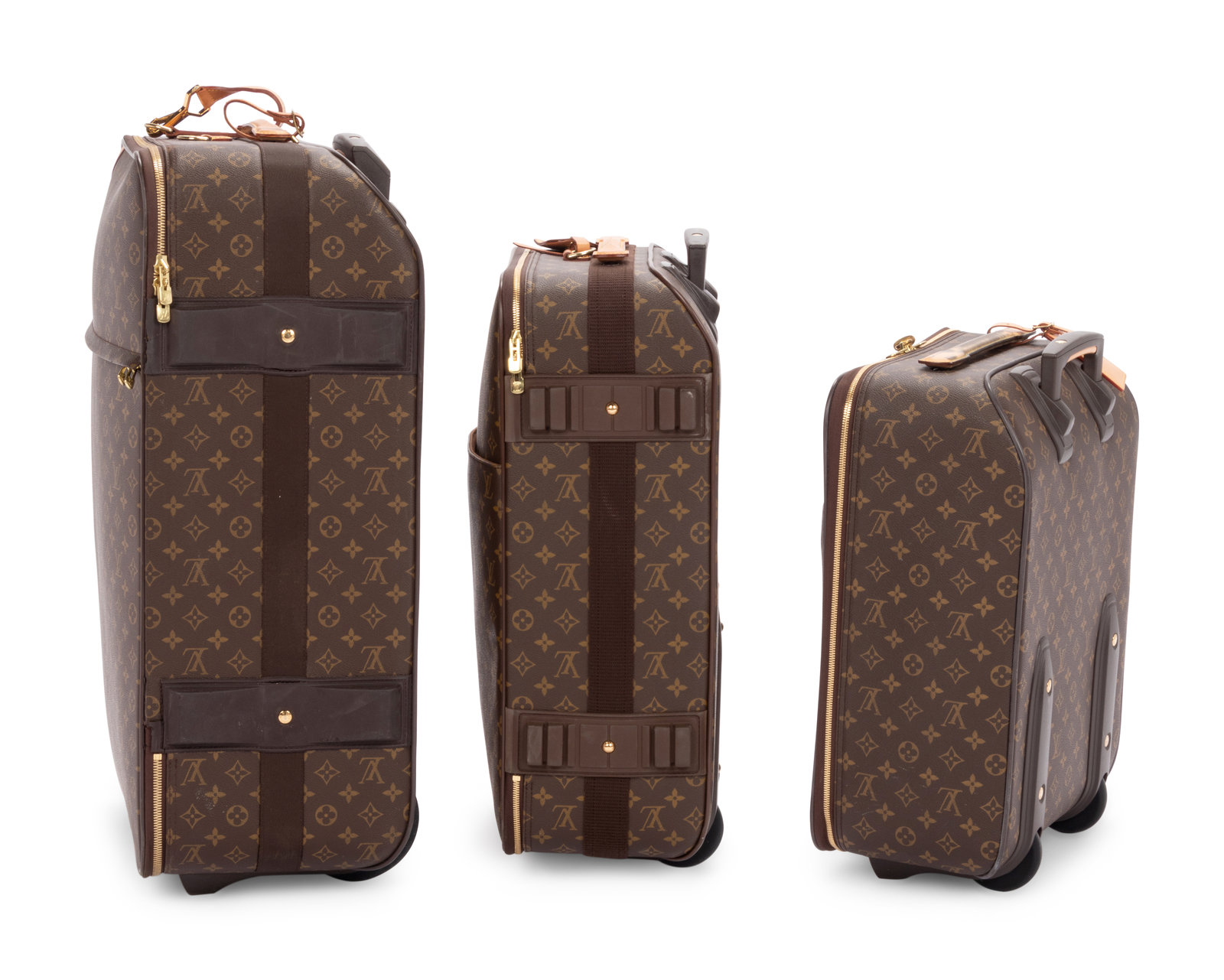 Louis Vuitton Classic Monogram Canvas Pegase 70 Suitcase Bag. Very, Lot  #58400