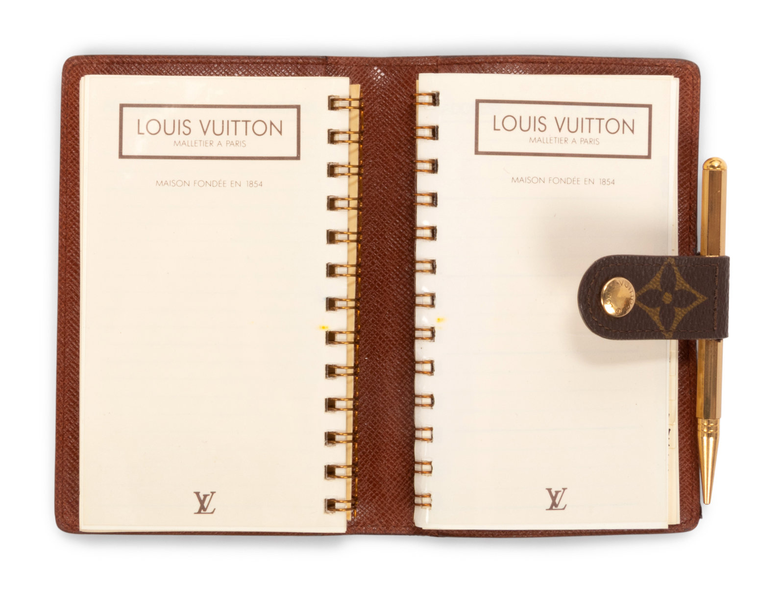 Sold at Auction: Louis Vuitton, Louis Vuitton Monogram Small Agenda Cover