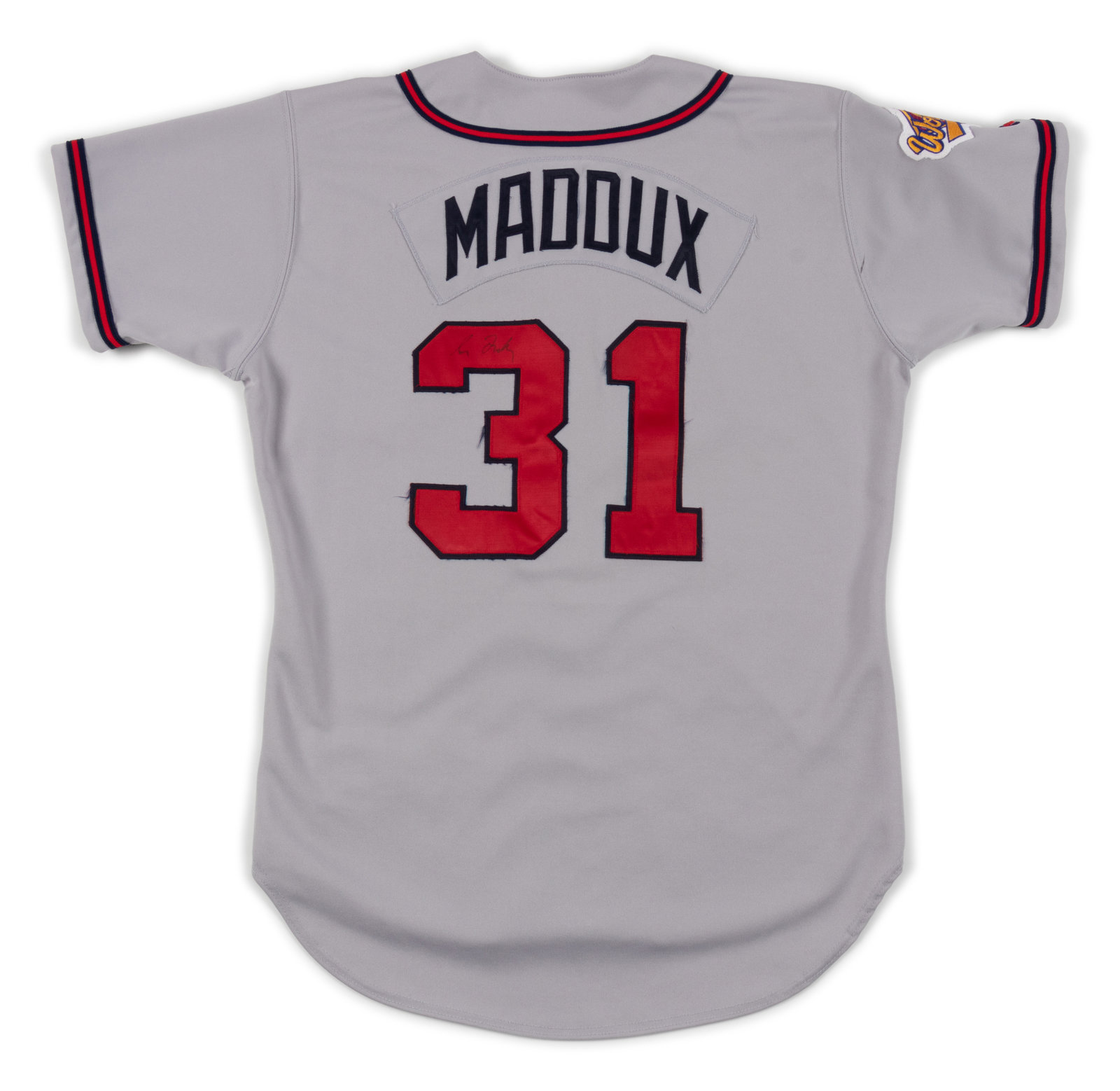 A Greg Maddux 1996 World Series Atlanta Braves Game Used / Issued