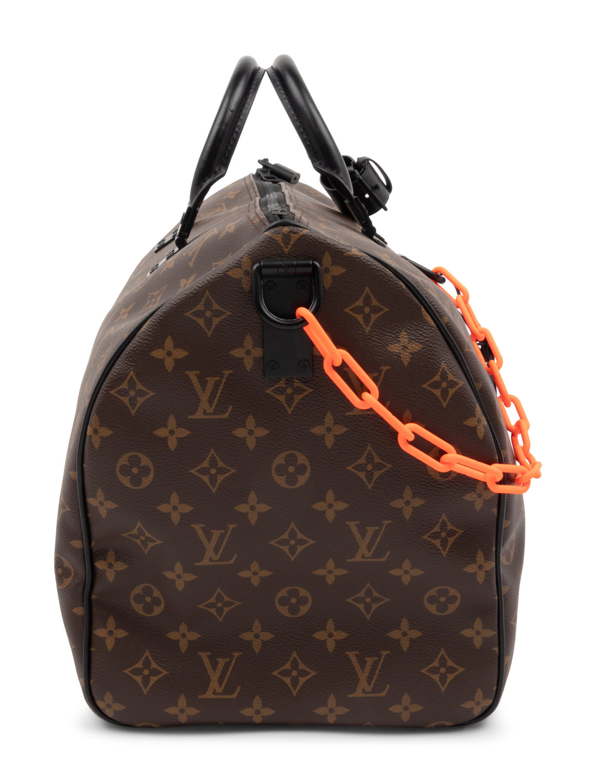 Louis Vuitton Keepall Bandouliere 50 Monogram Solar Ray Canvas Black/Orange  By Virgil Abloh F in 2023