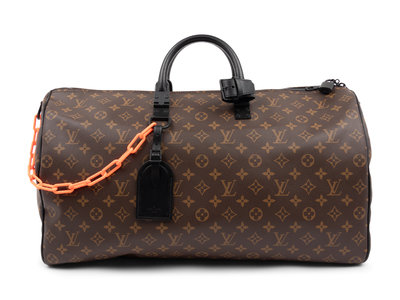 Louis Vuitton Keepall Bandoulière 50 in Monogram Coated Canvas, Solar Ray,  Virgil Abloh, Spring Summer 2019