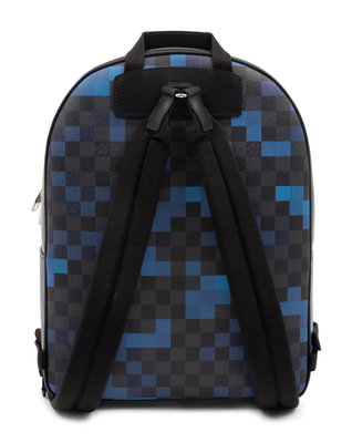 Louis Vuitton Josh Backpack in Damier Graphite Coated Canvas, Pixel Blue,  2018