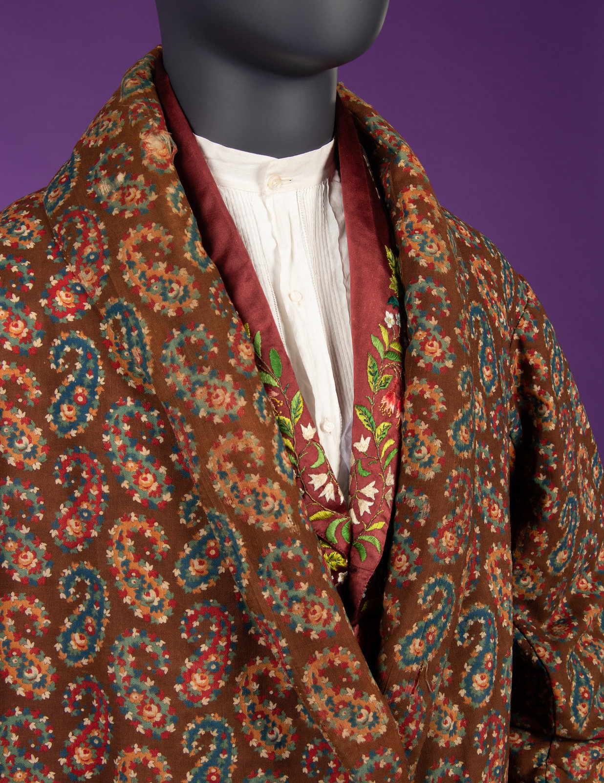 Mens Robe Dressing Gown Victorian